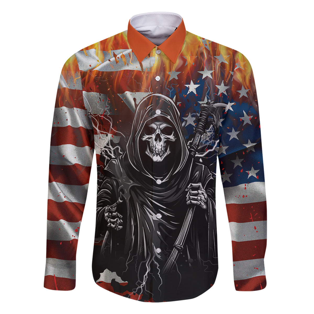 America Live It Love it Or Get the Hell Out Family Matching Long Sleeve Bodycon Dress and Hawaiian Shirt - Wonder Print Shop