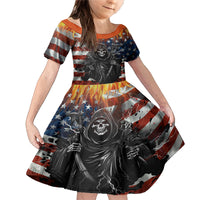 America Live It Love it Or Get the Hell Out Family Matching Mermaid Dress and Hawaiian Shirt - Wonder Print Shop