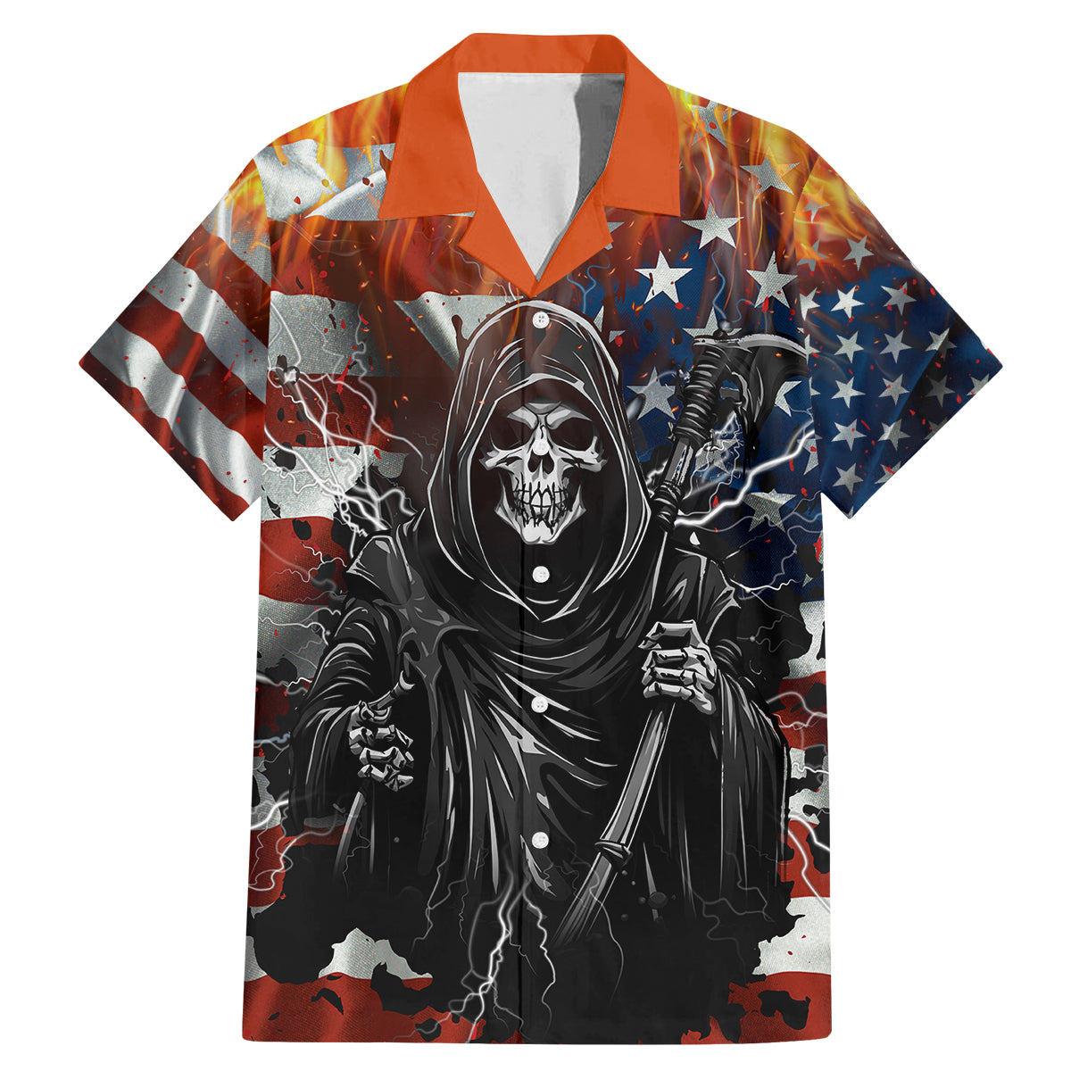 America Live It Love it Or Get the Hell Out Family Matching Mermaid Dress and Hawaiian Shirt - Wonder Print Shop