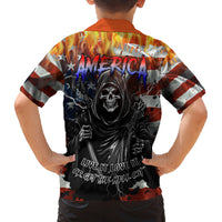 America Live It Love it Or Get the Hell Out Family Matching Tank Maxi Dress and Hawaiian Shirt - Wonder Print Shop