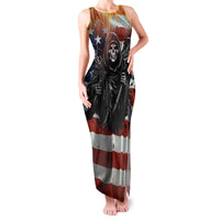 America Live It Love it Or Get the Hell Out Family Matching Tank Maxi Dress and Hawaiian Shirt - Wonder Print Shop