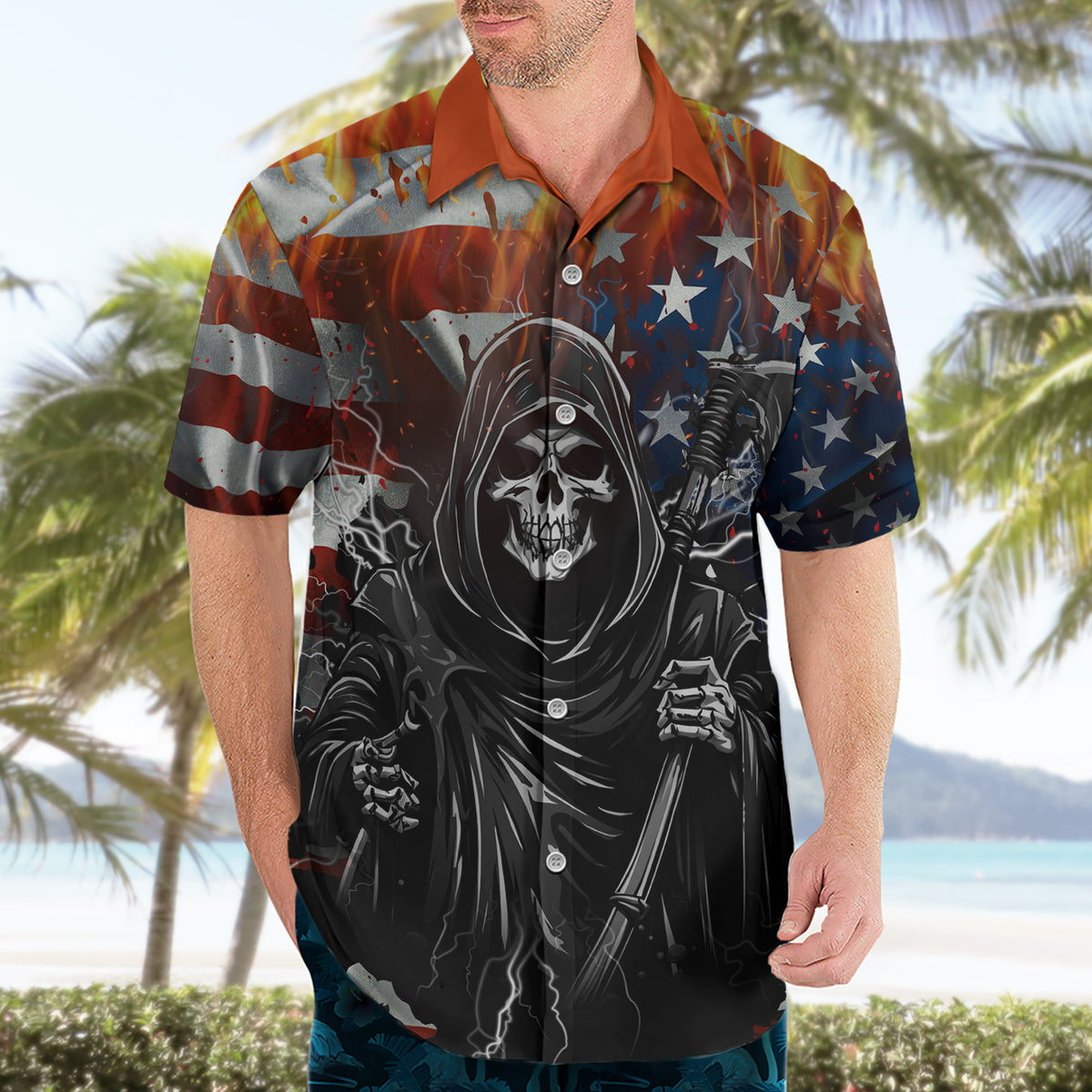 America Live It Love it Or Get the Hell Out Hawaiian Shirt - Wonder Print Shop