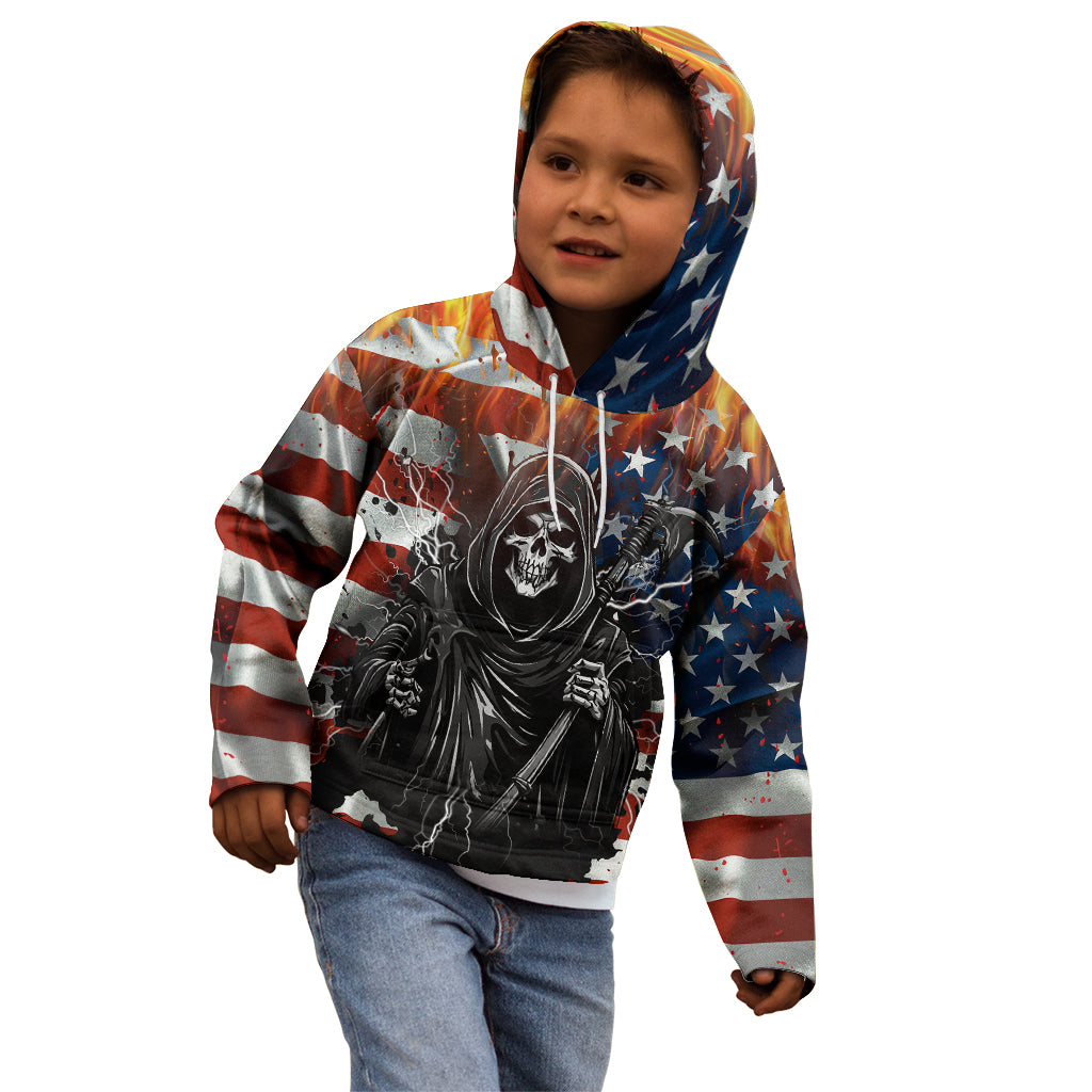 America Live It Love it Or Get the Hell Out Kid Hoodie - Wonder Print Shop
