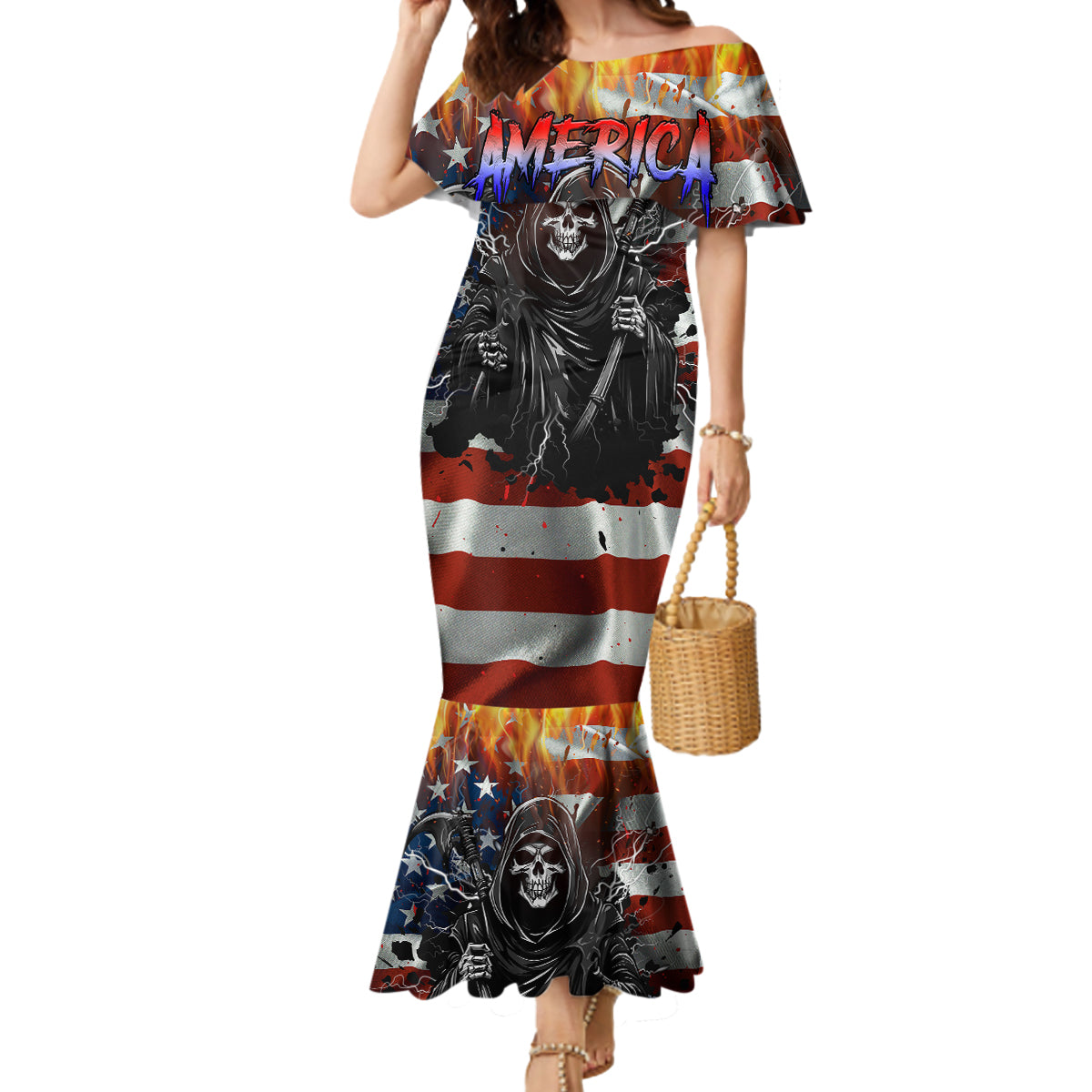 America Live It Love it Or Get the Hell Out Mermaid Dress - Wonder Print Shop