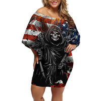 America Live It Love it Or Get the Hell Out Off Shoulder Short Dress - Wonder Print Shop