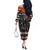 America Live It Love it Or Get the Hell Out Off The Shoulder Long Sleeve Dress - Wonder Print Shop