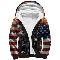 America Live It Love it Or Get the Hell Out Sherpa Hoodie - Wonder Print Shop
