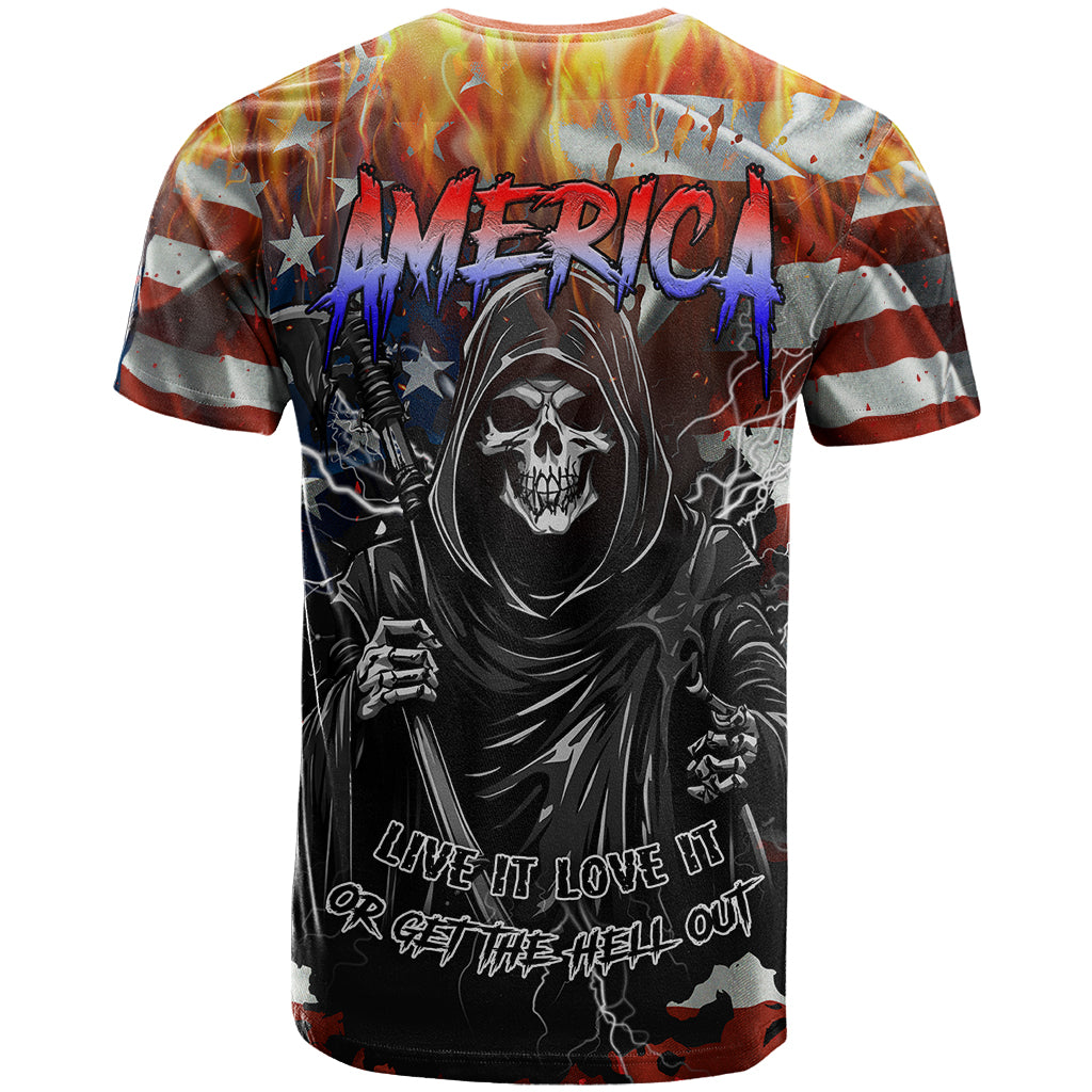 America Live It Love it Or Get the Hell Out T Shirt - Wonder Print Shop