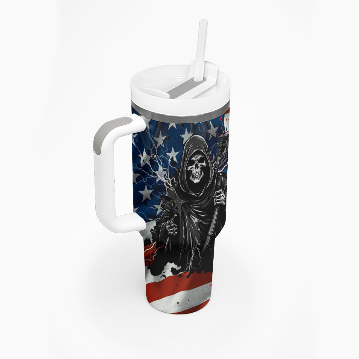 America Live It Love it Or Get the Hell Out Tumbler With Handle - Wonder Print Shop