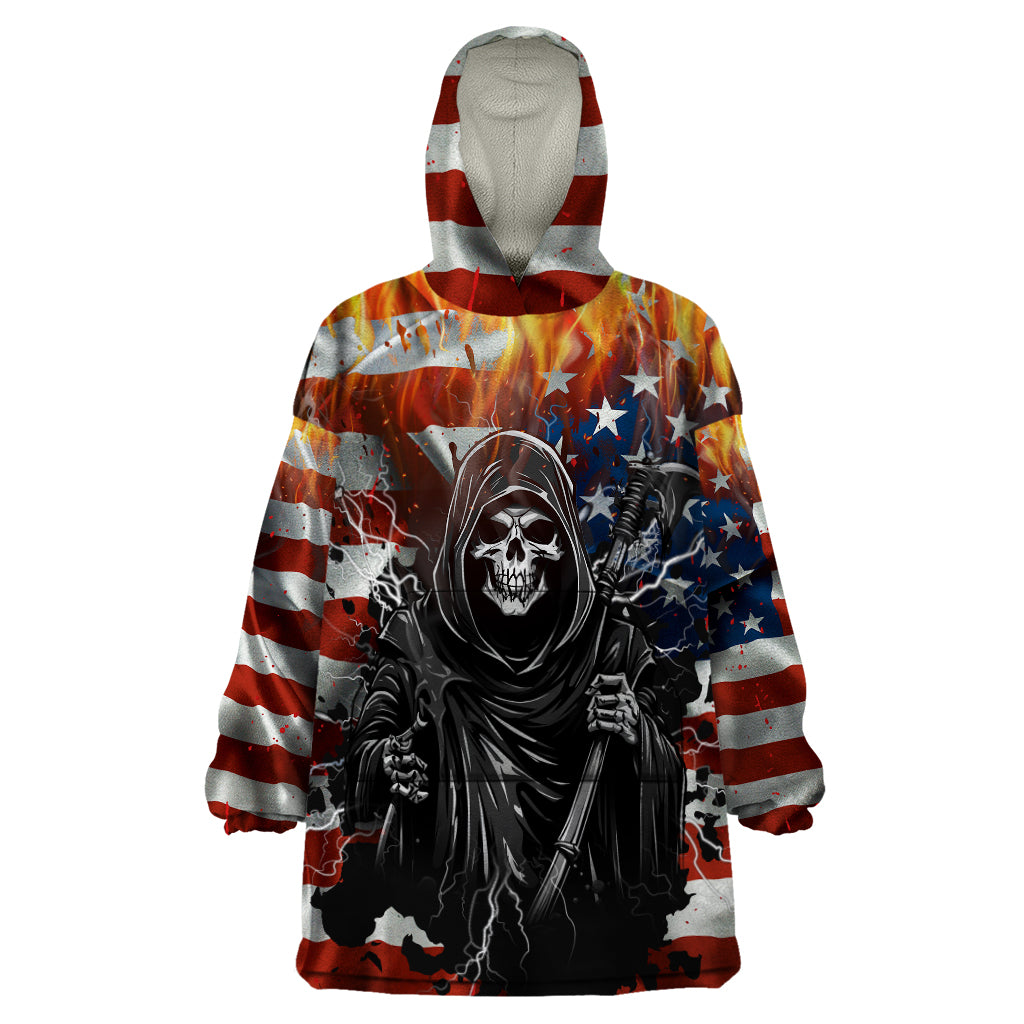 America Live It Love it Or Get the Hell Out Wearable Blanket Hoodie - Wonder Print Shop