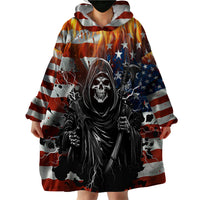 America Live It Love it Or Get the Hell Out Wearable Blanket Hoodie - Wonder Print Shop