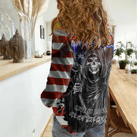 America Live It Love it Or Get the Hell Out Women Casual Shirt - Wonder Print Shop