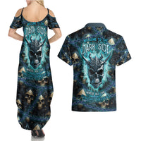 Welcome To The Dark Side Couples Matching Summer Maxi Dress and Hawaiian Shirt - Wonder Print Shop