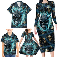 Welcome To The Dark Side Family Matching Long Sleeve Bodycon Dress and Hawaiian Shirt - Wonder Print Shop