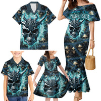 Welcome To The Dark Side Family Matching Mermaid Dress and Hawaiian Shirt - Wonder Print Shop
