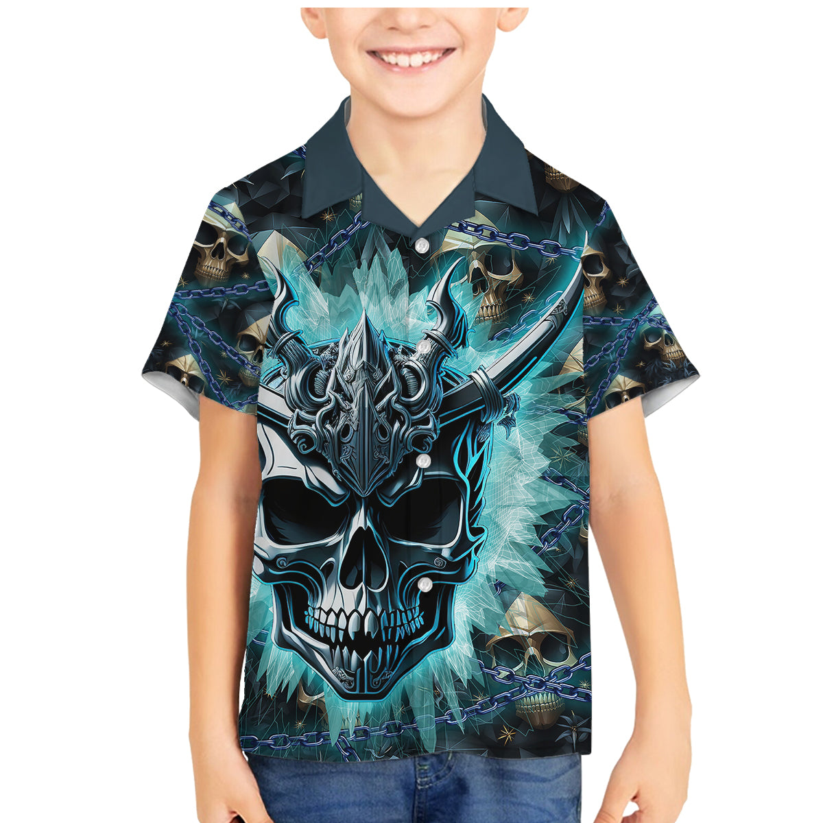 Welcome To The Dark Side Family Matching Mermaid Dress and Hawaiian Shirt - Wonder Print Shop