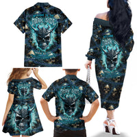 Welcome To The Dark Side Family Matching Off Shoulder Long Sleeve Dress and Hawaiian Shirt - Wonder Print Shop