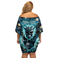 Welcome To The Dark Side Family Matching Off Shoulder Short Dress and Hawaiian Shirt - Wonder Print Shop