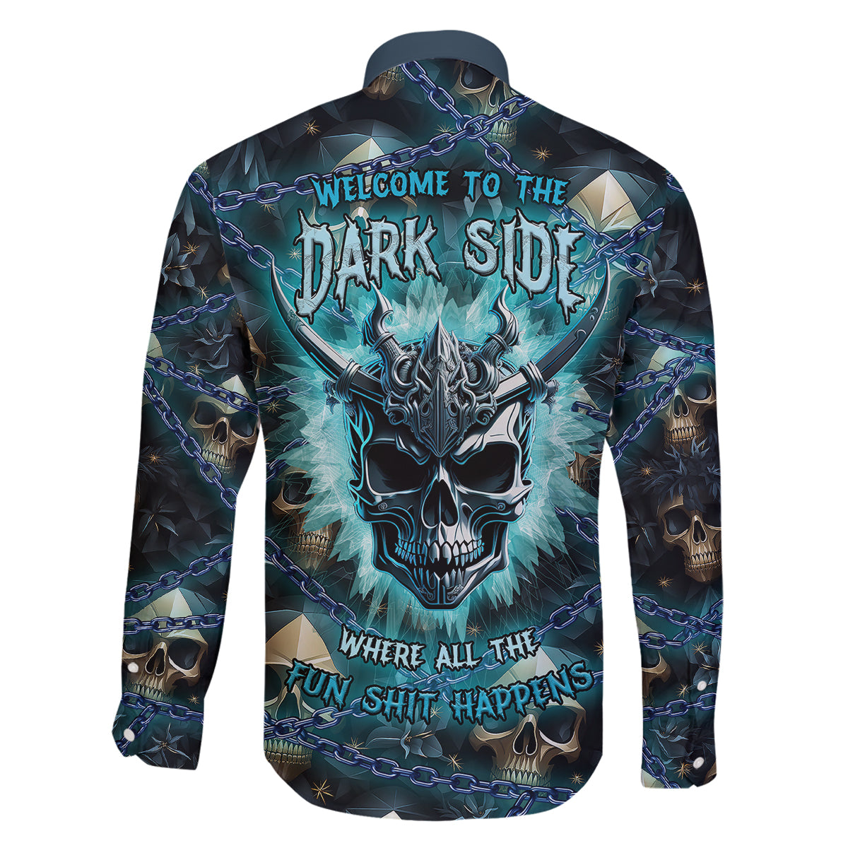 Welcome To The Dark Side Family Matching Puletasi Dress and Hawaiian Shirt - Wonder Print Shop