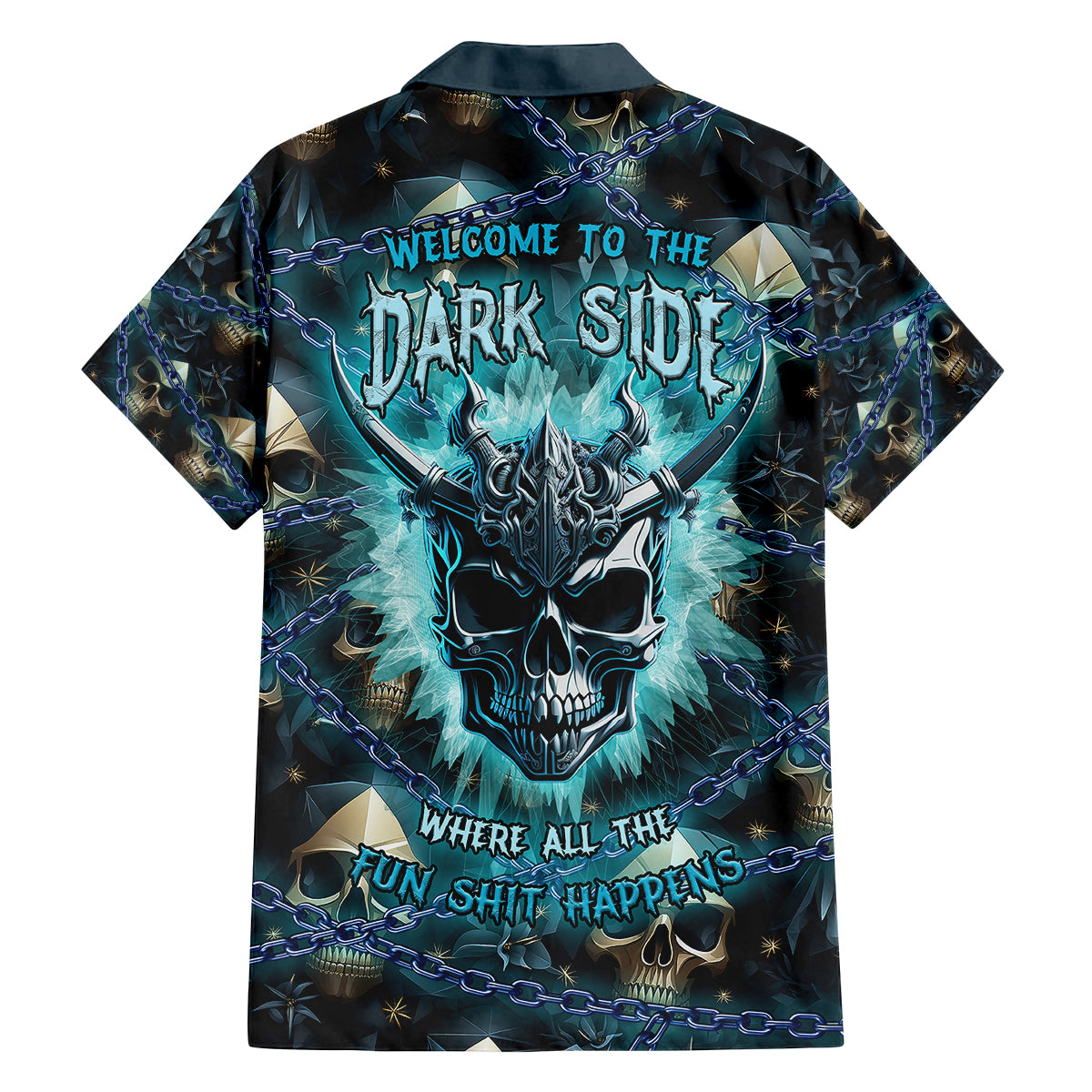 Welcome To The Dark Side Family Matching Summer Maxi Dress and Hawaiian Shirt - Wonder Print Shop