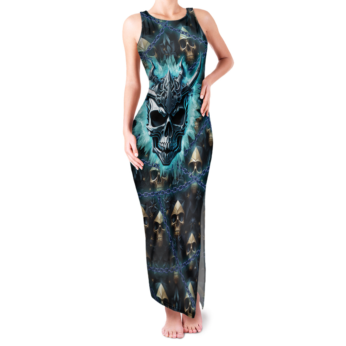 Welcome To The Dark Side Family Matching Tank Maxi Dress and Hawaiian Shirt - Wonder Print Shop