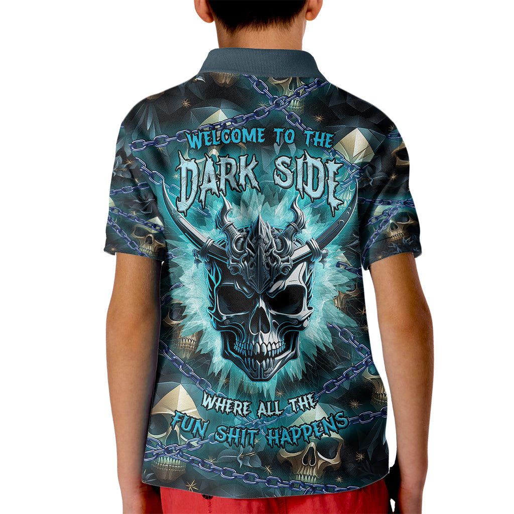 Welcome To The Dark Side Kid Polo Shirt - Wonder Print Shop