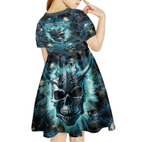 Welcome To The Dark Side Kid Short Sleeve Dress - Wonder Print Shop