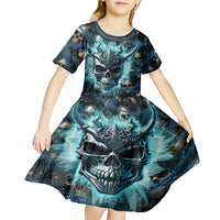 Welcome To The Dark Side Kid Short Sleeve Dress - Wonder Print Shop