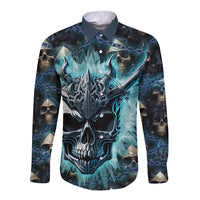 Welcome To The Dark Side Long Sleeve Button Shirt - Wonder Print Shop