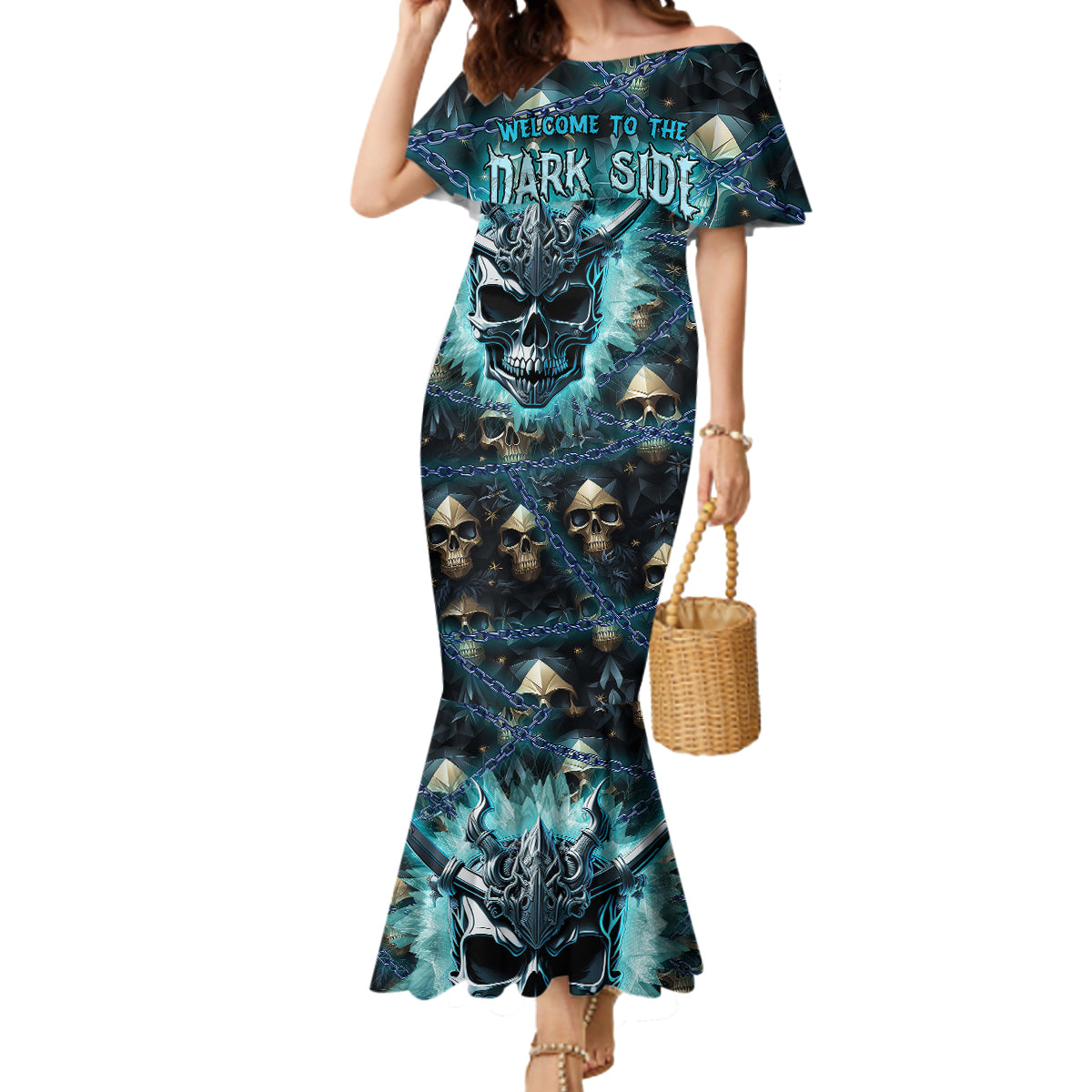 Welcome To The Dark Side Mermaid Dress - Wonder Print Shop