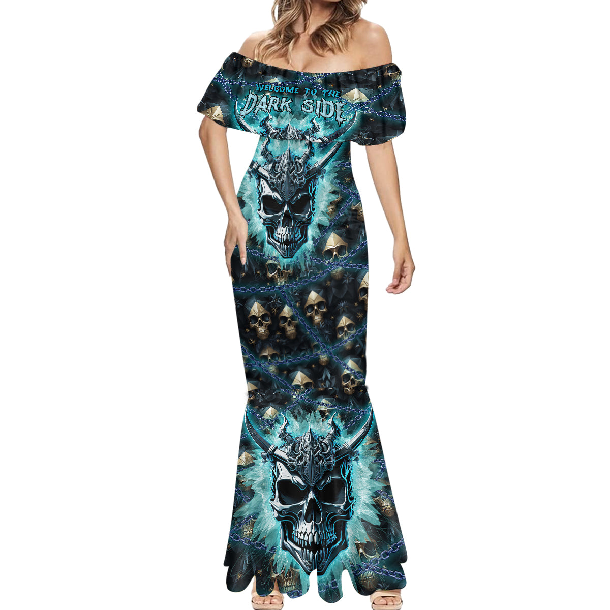 Welcome To The Dark Side Mermaid Dress - Wonder Print Shop