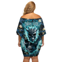 Welcome To The Dark Side Off Shoulder Short Dress - Wonder Print Shop