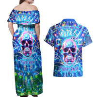 Be Careful Who You F Over Some Of Us F Back Couples Matching Off Shoulder Maxi Dress and Hawaiian Shirt - Wonder Print Shop