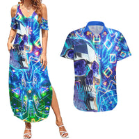 Be Careful Who You F Over Some Of Us F Back Couples Matching Summer Maxi Dress and Hawaiian Shirt - Wonder Print Shop