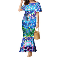 Be Careful Who You F Over Some Of Us F Back Family Matching Mermaid Dress and Hawaiian Shirt - Wonder Print Shop