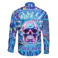 Be Careful Who You F Over Some Of Us F Back Family Matching Off Shoulder Long Sleeve Dress and Hawaiian Shirt - Wonder Print Shop