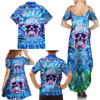 Be Careful Who You F Over Some Of Us F Back Family Matching Summer Maxi Dress and Hawaiian Shirt - Wonder Print Shop