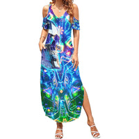 Be Careful Who You F Over Some Of Us F Back Family Matching Summer Maxi Dress and Hawaiian Shirt - Wonder Print Shop
