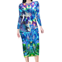Be Careful Who You F Over Some Of Us F Back Long Sleeve Bodycon Dress - Wonder Print Shop