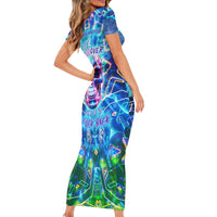 Be Careful Who You F Over Some Of Us F Back Short Sleeve Bodycon Dress - Wonder Print Shop