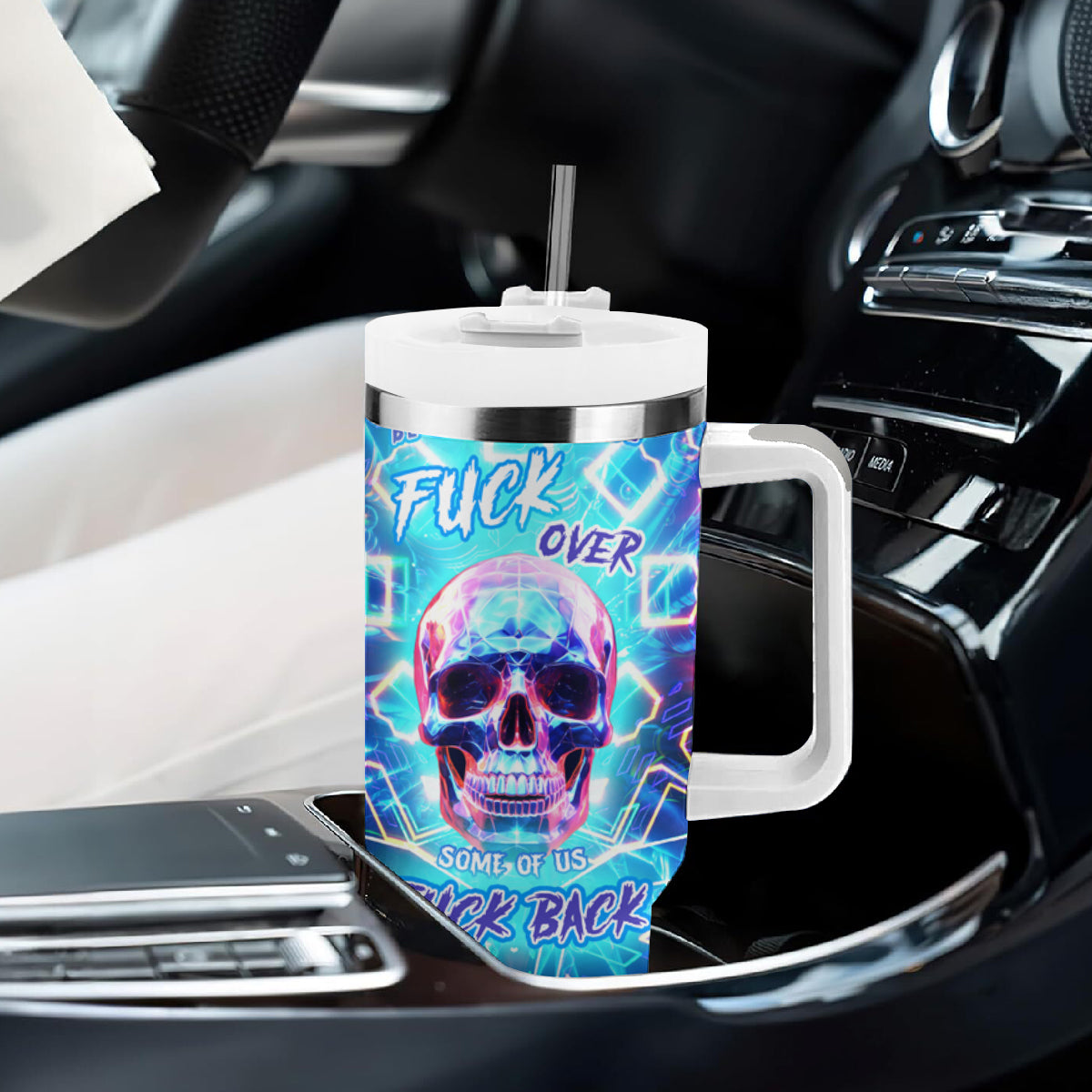 Be Careful Who You F Over Some Of Us F Back Tumbler With Handle - Wonder Print Shop
