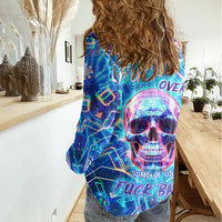 Be Careful Who You F Over Some Of Us F Back Women Casual Shirt - Wonder Print Shop