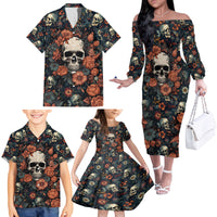 I Talk I Smile I Laugh Too But Be Care Ful When I'm Silent Family Matching Off Shoulder Long Sleeve Dress and Hawaiian Shirt - Wonder Print Shop