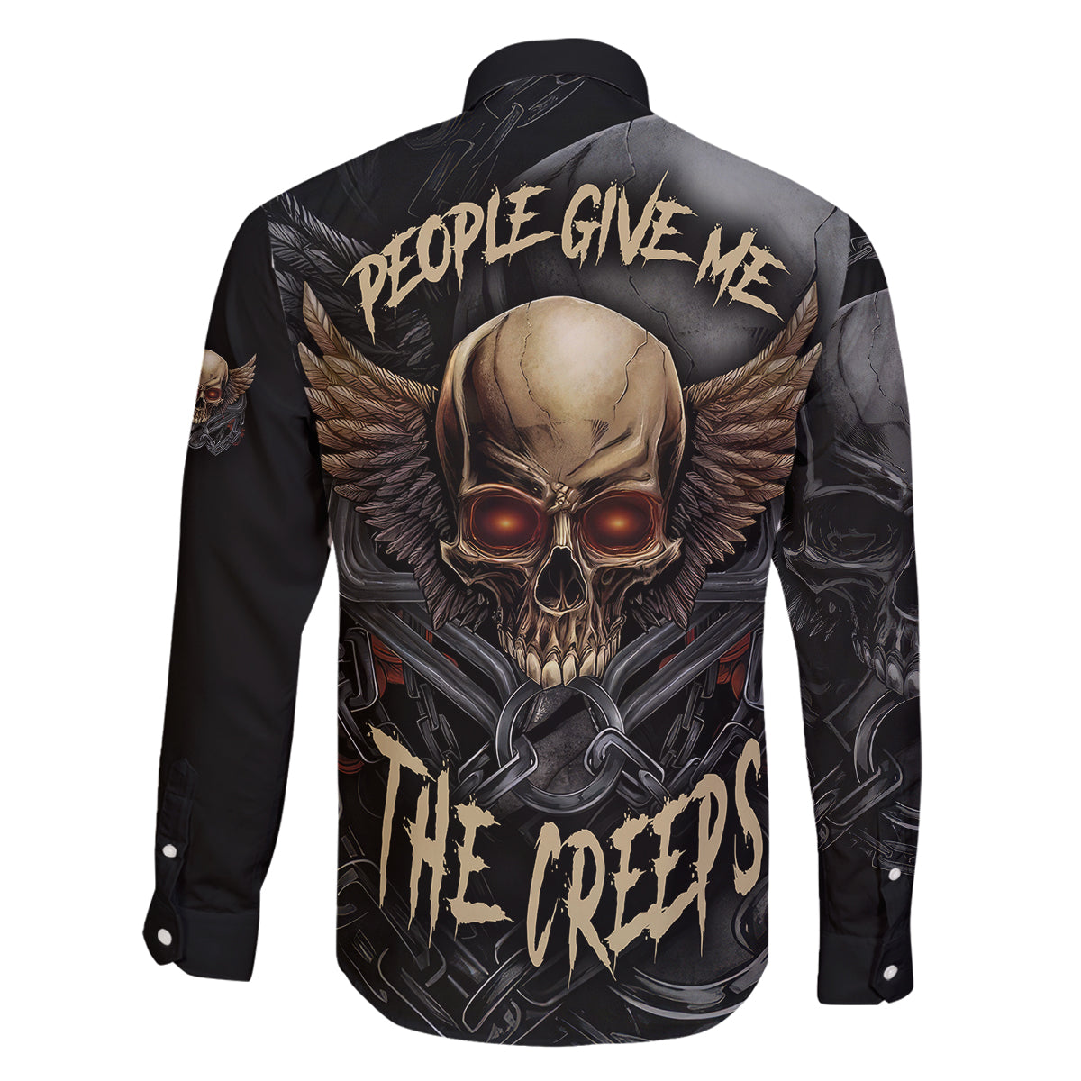 People Give Me The Creep Family Matching Off Shoulder Short Dress and Hawaiian Shirt - Wonder Print Shop