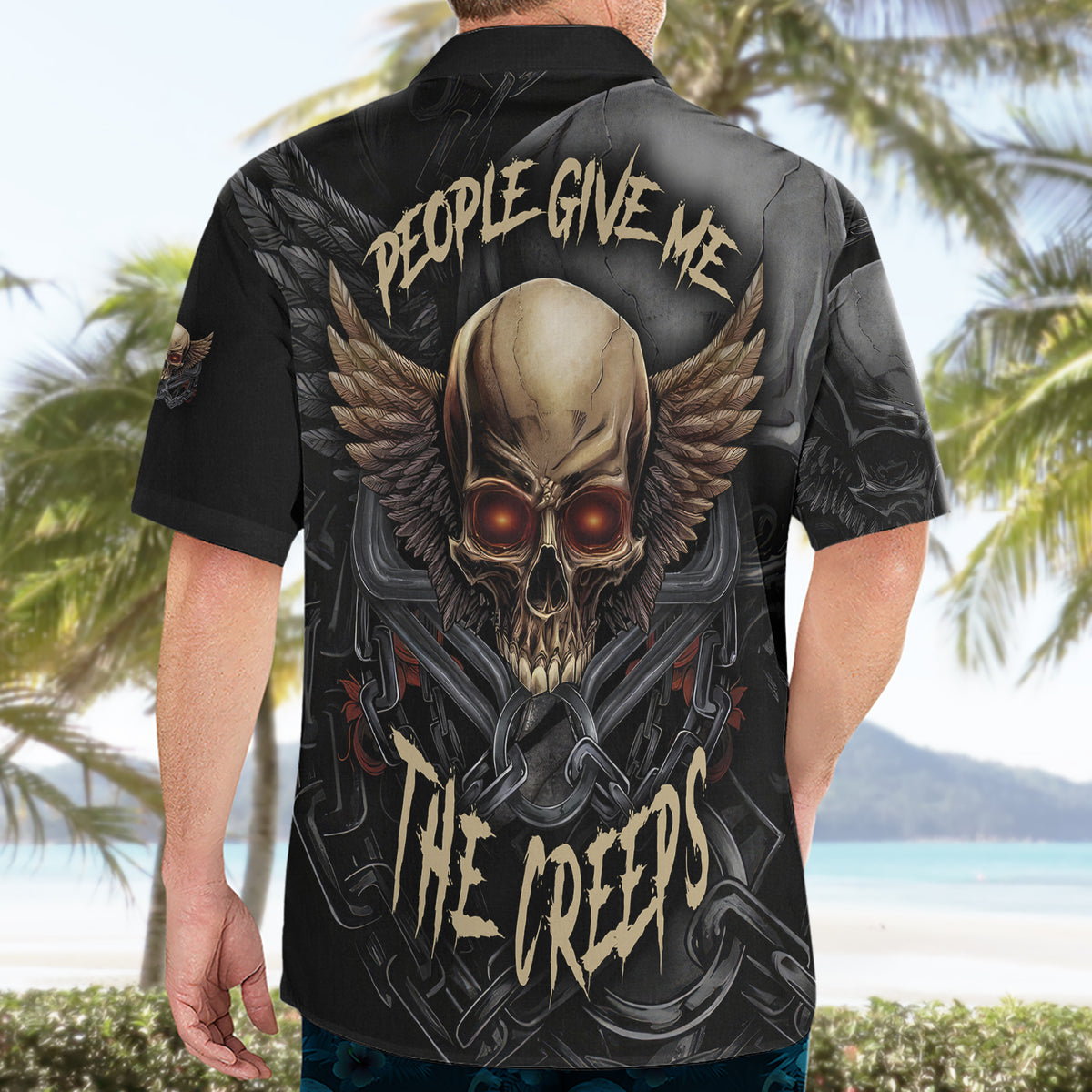 People Give Me The Creep Hawaiian Shirt - Wonder Print Shop