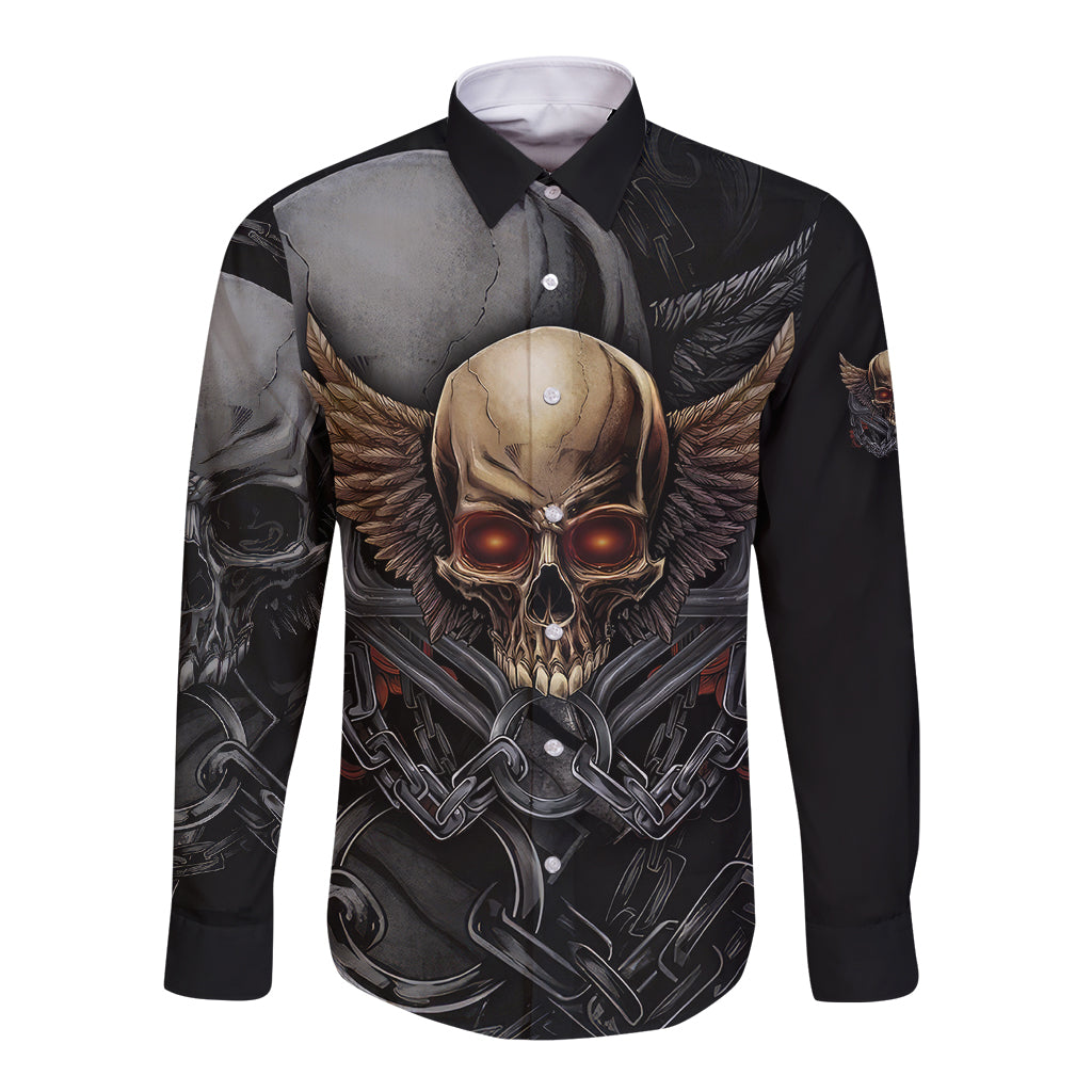 People Give Me The Creep Long Sleeve Button Shirt - Wonder Print Shop