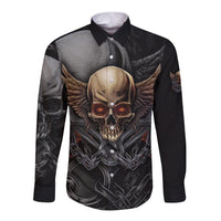 People Give Me The Creep Long Sleeve Button Shirt - Wonder Print Shop