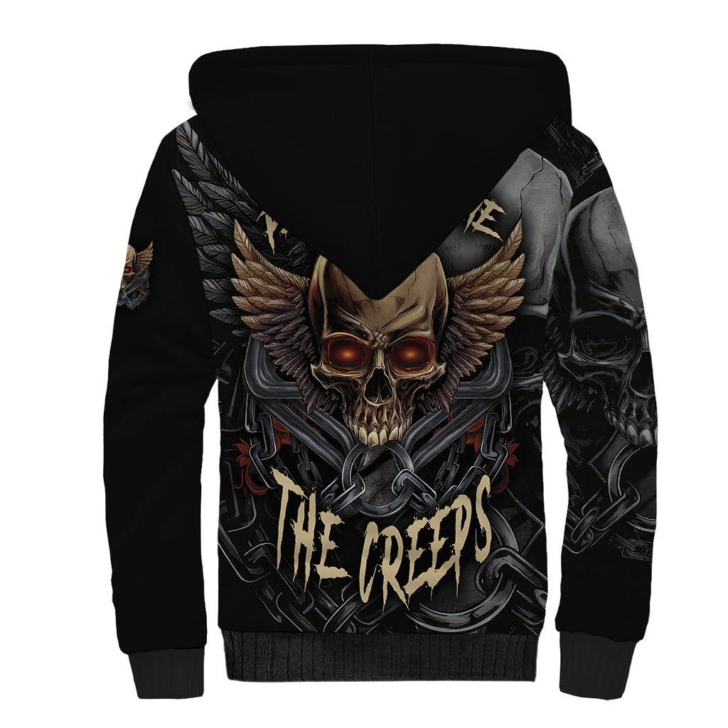 People Give Me The Creep Sherpa Hoodie - Wonder Print Shop