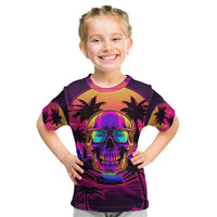Foreuer Chasing Sunsets Skull Kid T Shirt - Wonder Print Shop