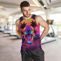Foreuer Chasing Sunsets Skull Men Tank Top - Wonder Print Shop